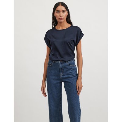 T-shirt satiné, col rond VILA