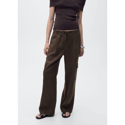 Pantalon cargo lin MANGO
