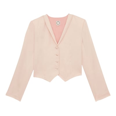Veste-boléro Ole rose pâle INES DE LA FRESSANGE PARIS