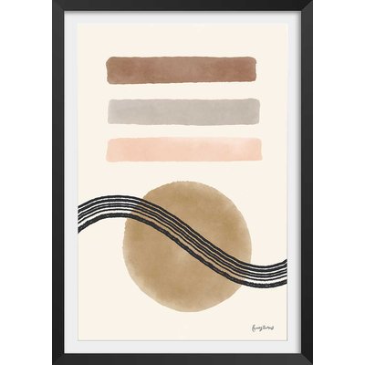 Poster Abstrait des années 50 HEXOA