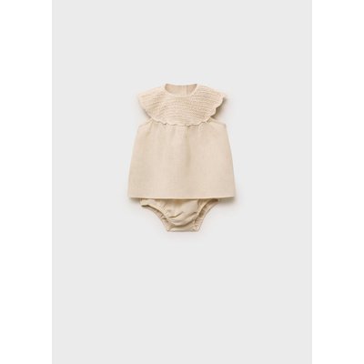 Robe et culotte lin MANGO BABY