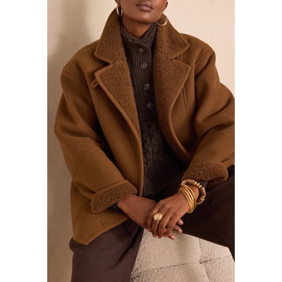 Manteau DEBBIE effet moutonné Maison 123
