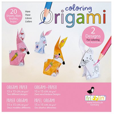 Coloring Origami - Lièvre FRIDOLIN