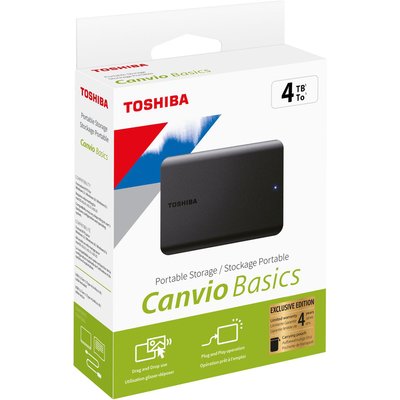 Disque dur externe Pack 4To canvio basics + Housse TOSHIBA