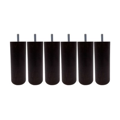 Pied cylindrique bois (lot de 6) SOMEO