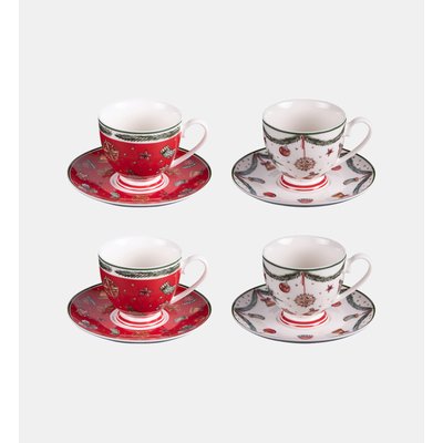 Coffret De 4 Paires Tasses À Thé TABLE PASSION