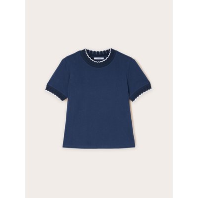 T-shirt in jersey di cotone tinta unita MOTIVI