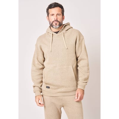 Sweat à capuche loose homme en coton texturé avec patch étoile DAPPERON DEELUXE