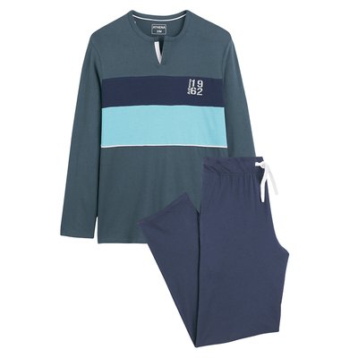 Lange pyjama met tuniekhals ATHENA