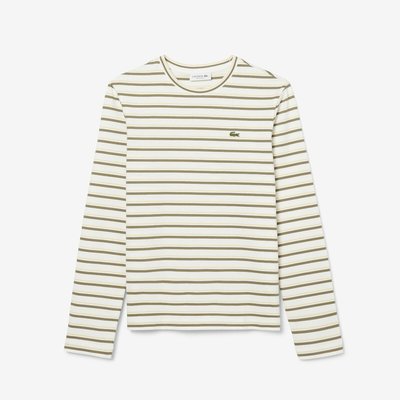 Gestreept T-shirt met lange mouwen LACOSTE