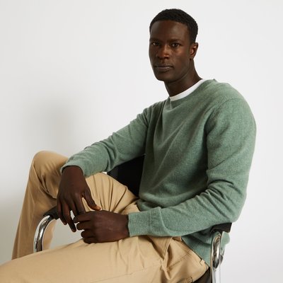 Pull col rond en mélange laine cachemire, Oeko-tex MONOPRIX