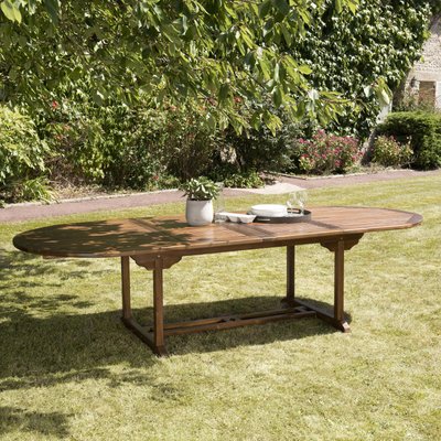 Table de jardin extensible en teck huilé 200/300 cm MACAO PIER IMPORT