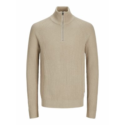 Пуловер с воротником-стойкой на молнии JACK & JONES