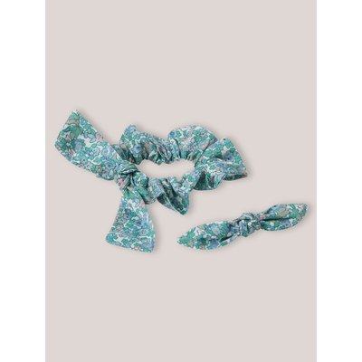 Pince et chouchou en tissu Liberty CYRILLUS