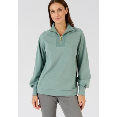 Sweat-shirt col camionneur en molleton DAMART
