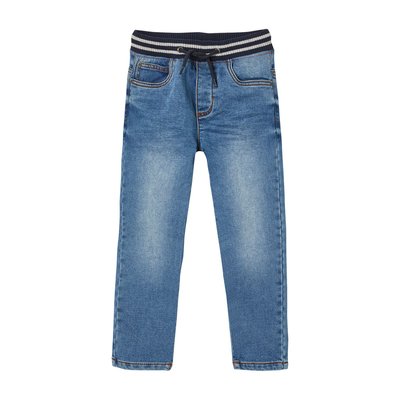 Pantalon en molleton effet denim intérieur chaud VERTBAUDET