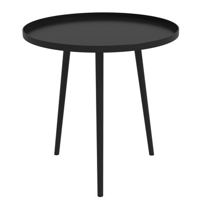 Table basse de jardin d'appoint design scandinave Ø 40 x 50H cm acier OUTSUNNY