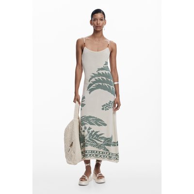 Robe à texture palmier DESIGUAL