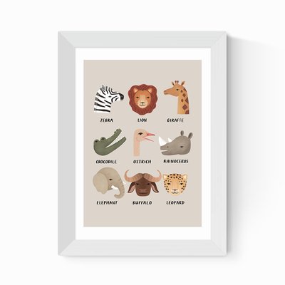 Animal Safari In Stone by Kid of the Village EAST END PRINTS