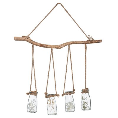 Suspension de 4 fleurs sechées ATMOSPHERA