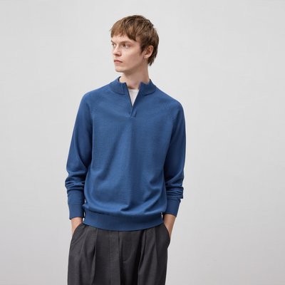 Pull en maille à col zippé ADOLFO DOMINGUEZ