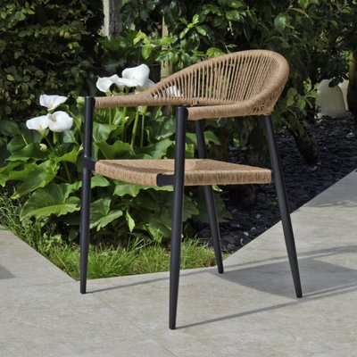 Fauteuil alu et corde tressée Casamance GECKO JARDIN