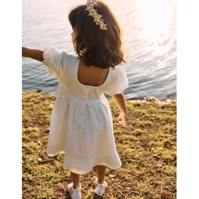 Robe en Coton et Lin avec Broderies 'Cérémonie' ZIPPY
