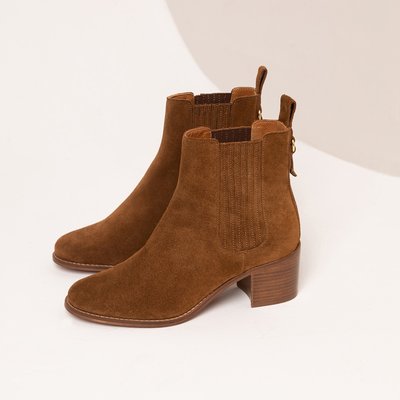 Bottine cuir velours CÉCILIA MAISON TOUFET
