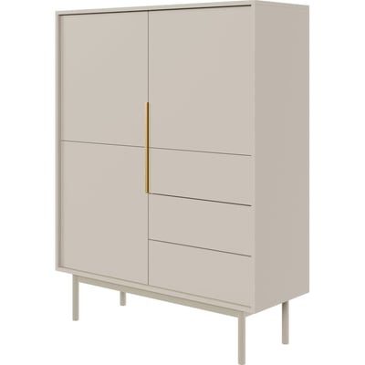 Commode haute 3 portes 3 tiroirs VIVIARO RECOLLECTION