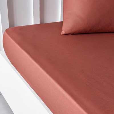 Drap housse grand bonnet 2 personnes uni coton PRESTIGE TODAY