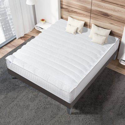 Surmatelas Wellness 140x190 cm Fibres creuses polyester BELLECOUR