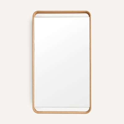 Miroir en chêne, hauteur 140 cm, MIME AM.PM X EMMANUEL GALLINA