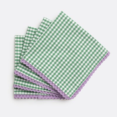 Lot de 4 serviettes de table coton/lin Trattoria LA REDOUTE INTERIEURS