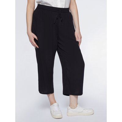 pantalon cropped en crêpe de viscose FIORELLA RUBINO