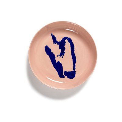 Assiette Haute Feast Par Ottolenghi Poivron Grès Rose/bleu Ø22 Cm SERAX