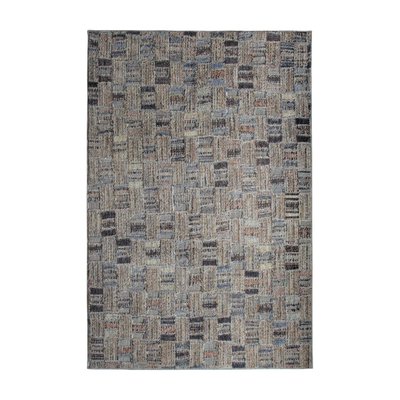 Tapis de salon extra-doux motif marqueterie  RECYCLE MARQUETERIE THE DECO FACTORY