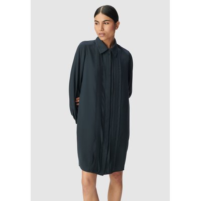 Robe Chemise Ceinturée Femme - Col Long, Manches Longues, Boutonnée Devant, 2 Poches - Taille 8-12 - NEUVE
