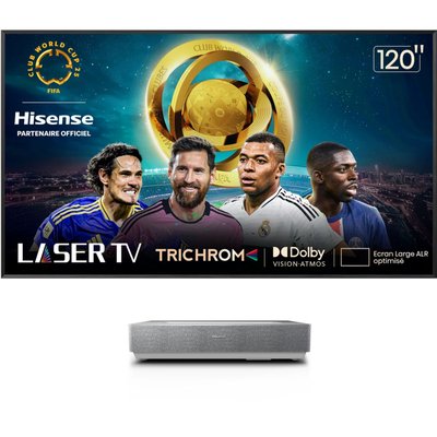 Vidéoprojecteur home cinéma 120L5ND Laser TV + écran ALR FRESNEL HISENSE