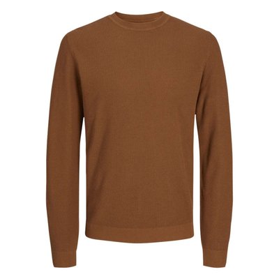 Pull col rond en coton JACK & JONES