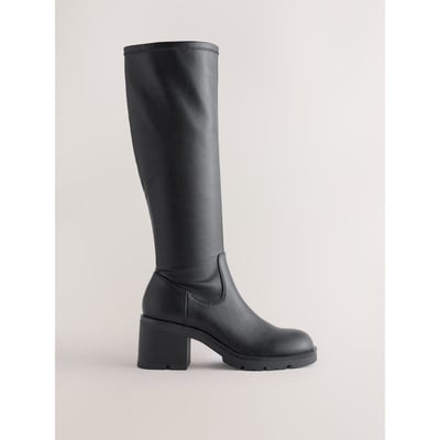 Bottes souples hauteur genou à talon épais NEXT