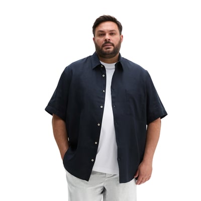 Chemise à manches courtes regular en pur lin MARC O'POLO