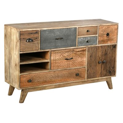 Commode en manguier et métal Zouma 120 x 35 x 76 cm AUBRY GASPARD