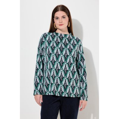 Sweat-shirt en coton bio, motif Jacquard ULLA POPKEN