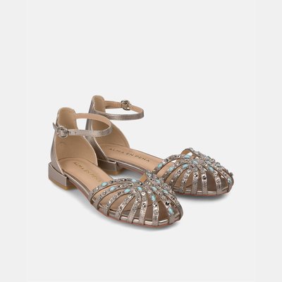 Ballerines plates avec détails de clous et bout rond ALMA EN PENA