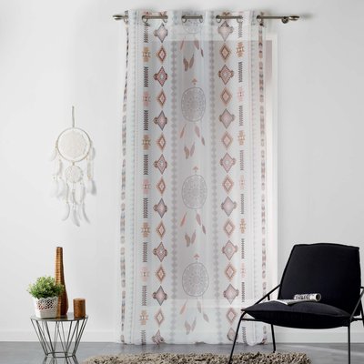 Rideau Voilage Indila Blanc/Naturel DOUCEUR D'INTÉRIEUR