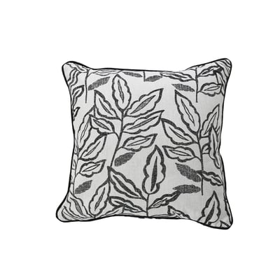 Coussin déhoussable en coton recyclé Chambray HOME MAISON