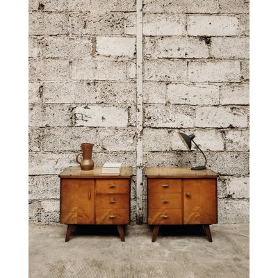 Paire de chevets en bois Maïa N°190 - Bon état DEBONGOUT