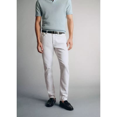 Jean slim fit en tissu Candiani MANGO MAN