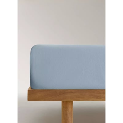 Drap-housse coton lavé lit 160 cm MANGO HOME