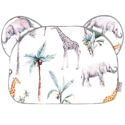 Oreiller plat coussin réversible ourson SAFARI SEVIRA KIDS